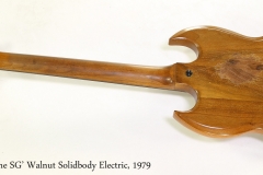 Gibson 'The SG' Walnut Solidbody Electric, 1979   Full Rear VIew