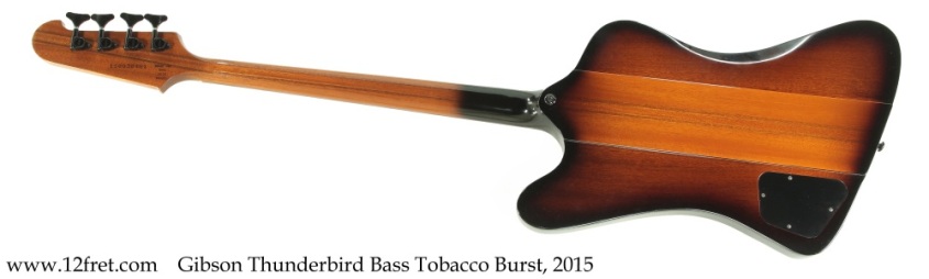 Gibson Thunderbird Bass Tobacco Burst, 2015 Full Rear View