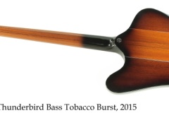 Gibson Thunderbird Bass Tobacco Burst, 2015 Full Rear View