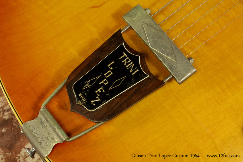 Gibson Trini Lopez Custom Sunburst 1964 tailpiece