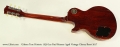 Gibson True Historic 1959 Les Paul Reissue Aged Vintage Cherry Burst 2017 Full Rear View