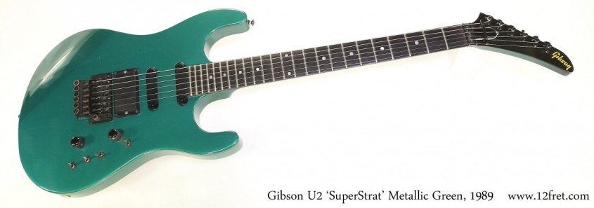Gibson U2 'SuperStrat' Metallic Green, 1989 Full Front View
