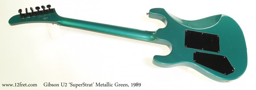 Gibson U2 'SuperStrat' Metallic Green, 1989 Full Rear View