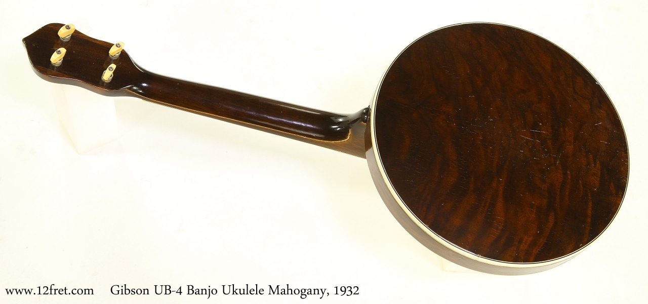 Gibson UB-4 Banjo Ukulele Mahogany, 1932 Full Rear View