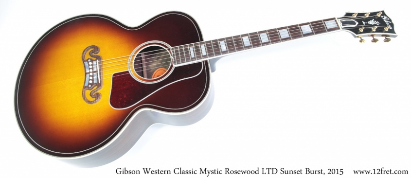 Gibson Western Classic Mystic Rosewood LTD Sunset Burst, 2015 Full Front View