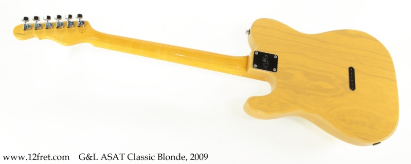 G&L ASAT Classic Blonde, 2009 Full Rear View