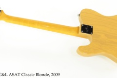 G&L ASAT Classic Blonde, 2009 Full Rear View