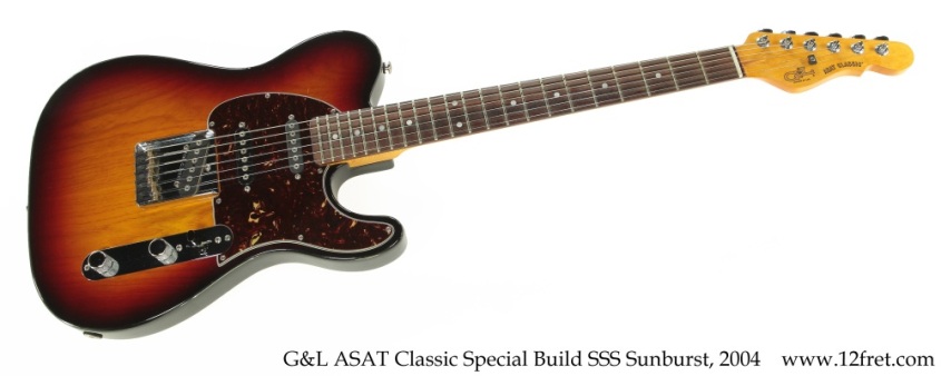 G&L ASAT Classic Special Build Sunburst, 2004 Full Front View