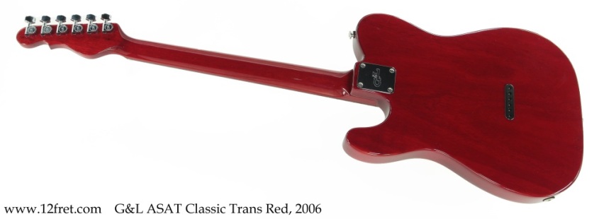 G&L ASAT Classic Trans Red, 2006 Full Rear View