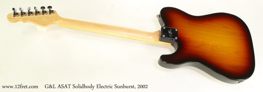 G&L ASAT Solidbody Electric Sunburst, 2002   Full Rear View