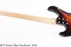 G&L L-2000 E Series Bass Sunburst, 2016 Full Rear View