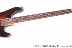 G&L L-2000 Series E Bass Sunburst,  1981 Full Front View