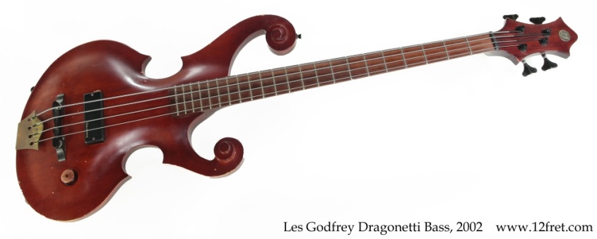 Les Godfrey Dragonetti Bass, 2002 Full Front View