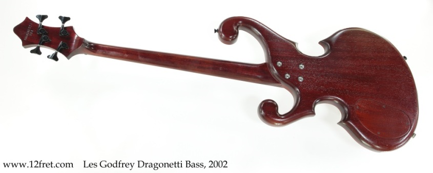 Les Godfrey Dragonetti Bass, 2002 Full Rear View
