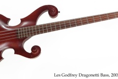 Les Godfrey Dragonetti Bass, 2002 Full Front View
