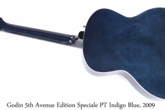 Godin 5th Avenue Edition Speciale PT Indigo Blue, 2009 Full Rear View