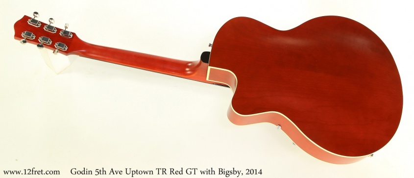 Godin 5th Ave Uptown TR Red GT with Bigsby, 2014 Full Rear View