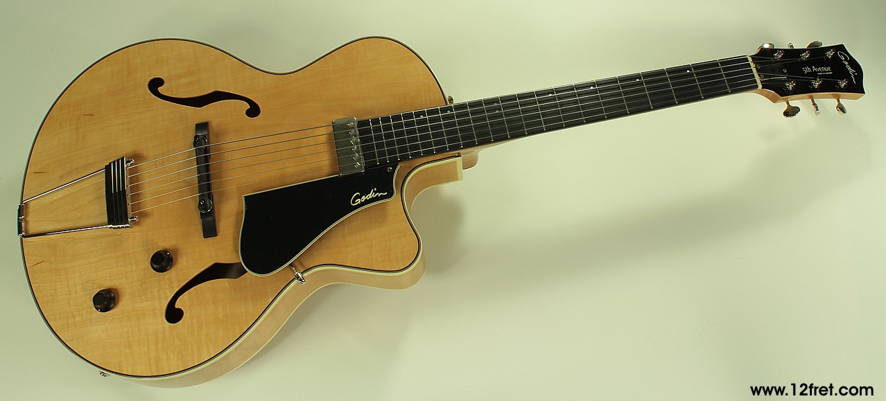 Godin 5th Avenue Jazz Natural front view