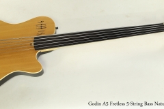 Godin A5 Fretless 5-String Bass Natural 2006  Full Front View