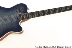 Godin Multiac ACS Denim Blue Flame Full Front View