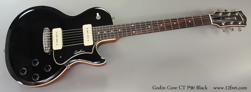 Godin Core CT P90 Black Full Front View