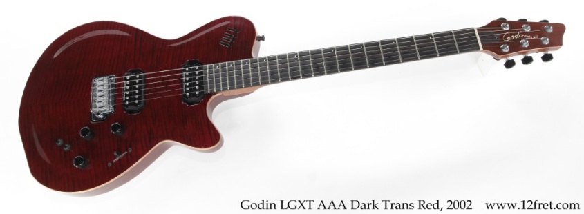 Godin LGXT AAA Dark Trans Red, 2002 Full Front View