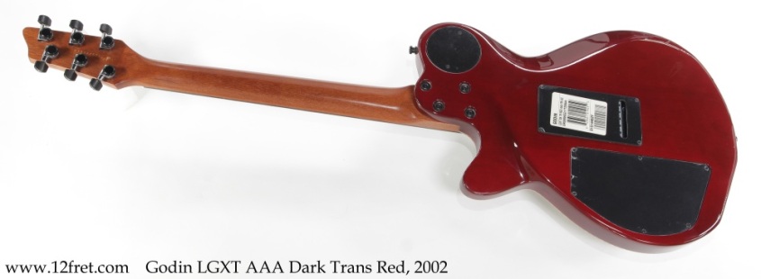 Godin LGXT AAA Dark Trans Red, 2002 Full Rear View
