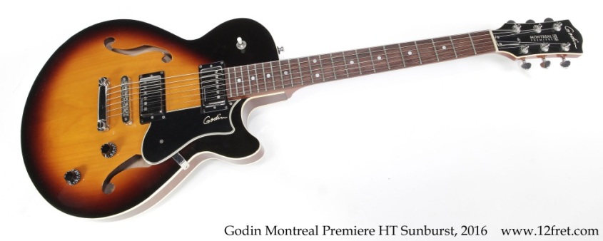 Godin Montreal Premiere HT Sunburst, 2016 Full Front View