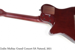 Godin Multiac Grand Concert SA Natural, 2021 Full Rear View