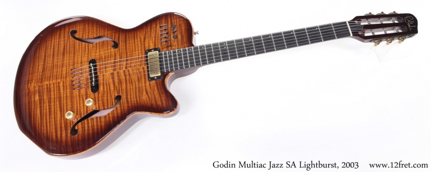 Godin Multiac Jazz SA Lightburst, 2003 Full Front View