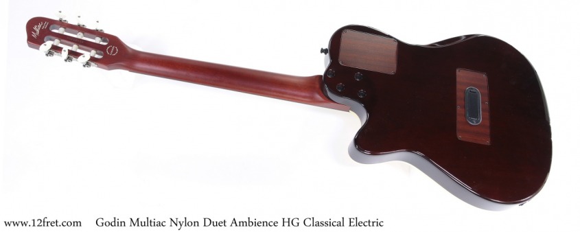 Godin Multiac Nylon Duet Ambience HG Classical Electric Full Rear View