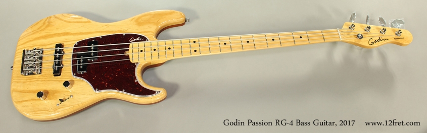 Godin Passion RG-4 Bass Guitar, 2017 Full Front View