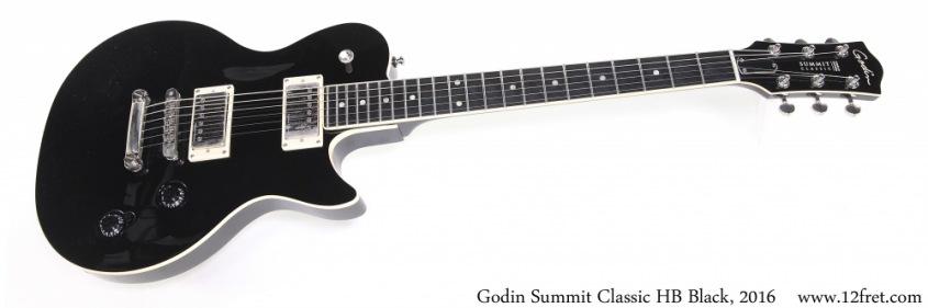 Godin Summit Classic HB Black, 2016 Full Front View