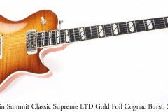 Godin Summit Classic Supreme LTD Gold Foil Cognac Burst, 2018 Full Front View