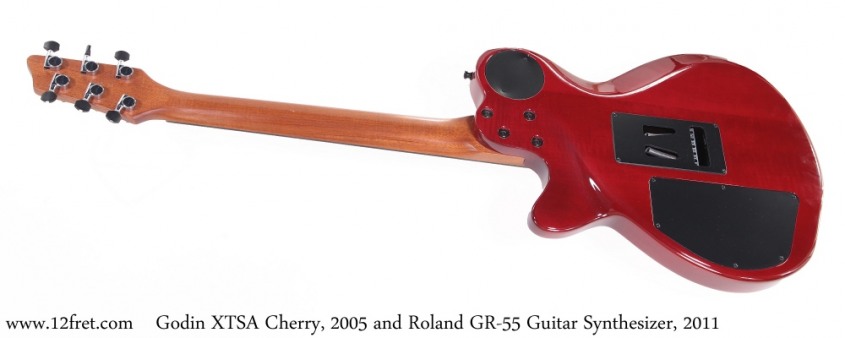Godin XTSA Cherry, 2005 and Roland GR-55 Guitar Synthesizer, 2011 Full Rear View