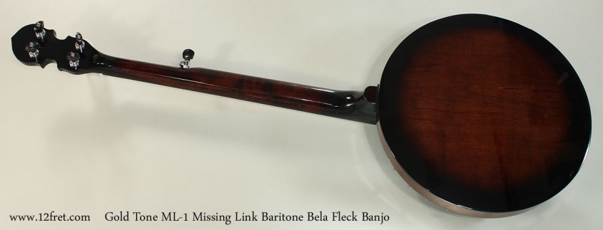 Gold Tone ML-1 Missing Link Baritone Bela Fleck Banjo Full Rear View