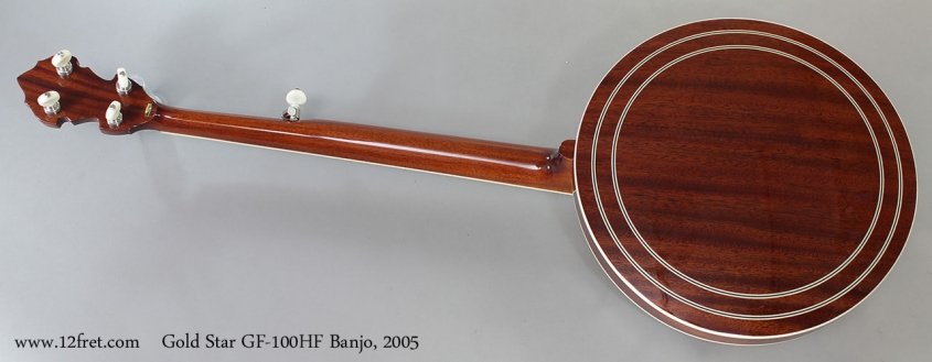 Gold Star GF-100HF Banjo, 2005 Full Rear View
