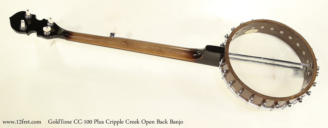 GoldTone CC-100 Plus Cripple Creek Open Back Banjo  Full Rear View