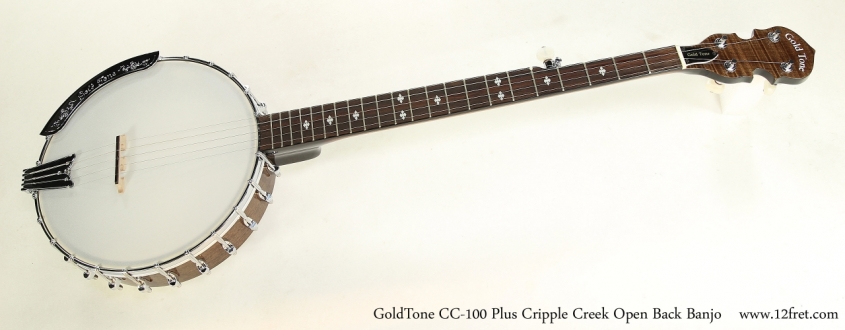 GoldTone CC-100 Plus Cripple Creek Open Back Banjo  Full Front View