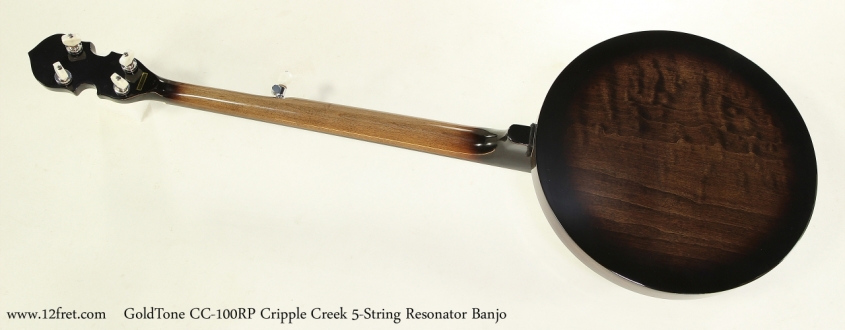 GoldTone CC-100RP Cripple Creek 5-String Resonator Banjo  Full Rear View