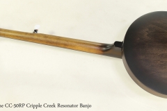 GoldTone CC-50RP Cripple Creek Resonator 5-String Banjo  Full  Rear View
