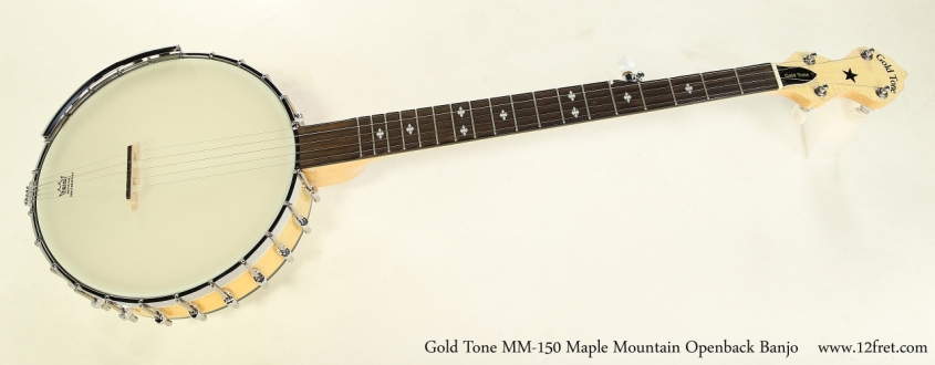 Gold Tone MM-150 Maple Mountain Openback 5-String Banjo Full Front View