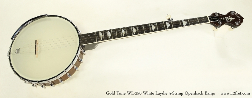 Gold Tone WL-250 White Laydie 5-String Openback Banjo    Full Front View