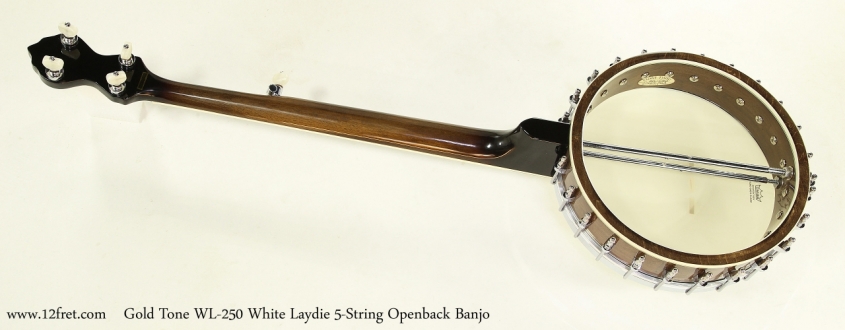 Gold Tone WL-250 White Laydie 5-String Openback Banjo  Full Rear VIew