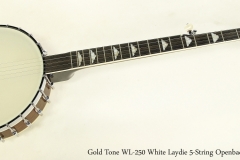 Gold Tone WL-250 White Laydie 5-String Openback Banjo    Full Front View