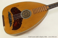 Greek Laouto made in Sparta, 1930s Top View