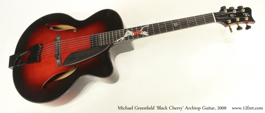 Michael Greenfield 'Black Cherry' Archtop Guitar, 2009  Full Front View