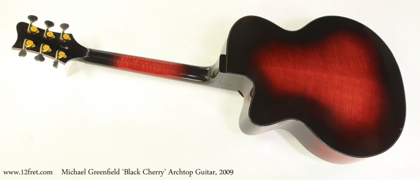 Michael Greenfield 'Black Cherry' Archtop Guitar, 2009  Full Rear VIew