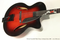 Michael Greenfield 'Black Cherry' Archtop Guitar, 2009  Top View