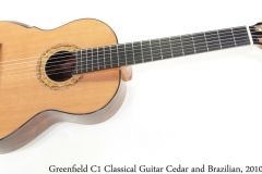 Greenfield C1 Classical Guitar Cedar and Brazilian, 2010 Full Front View